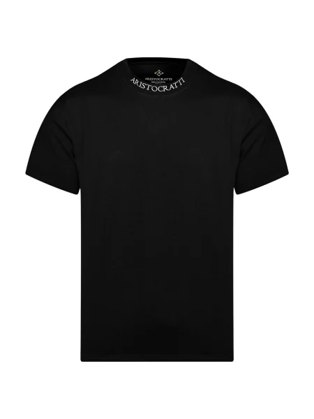 ARISTOCRATTI Tricou ORIGIN – Black Classic Cotton T-Shirt' negru
