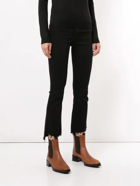 Decupat blugi Mother negru
