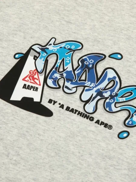 Lung tricou Aape By A Bathing Ape gri