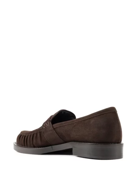 Pantofi loafer Chuckies din piele de căprioară maro