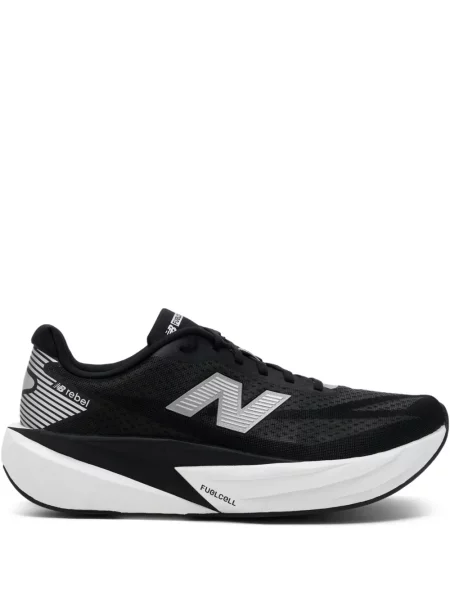 Zomšinės šlepetės New Balance su platforma pilka