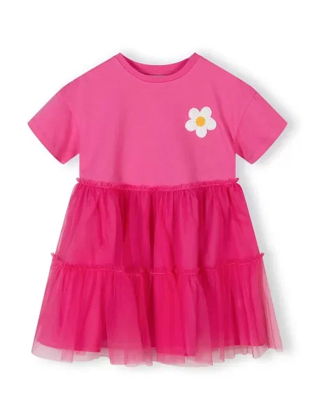 MINOTI Rochie ecru fucsia roz