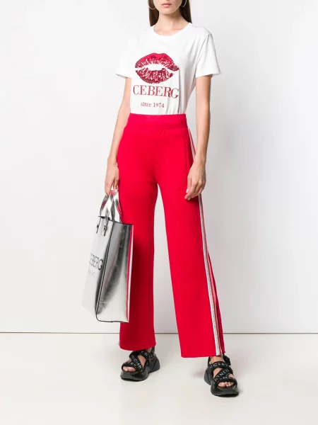 Tricou Iceberg cu paiete alb