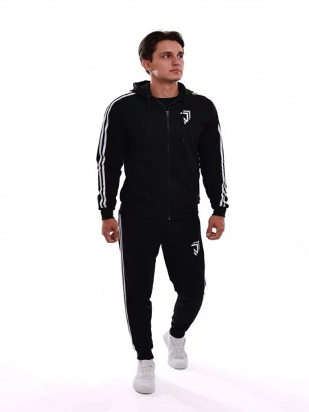 Спортивний костюм STREAM віскоза/поліестер чорний