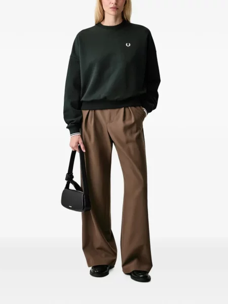 Hanorac Fred Perry cu broderie verde