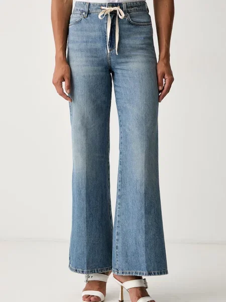 Marella blugi wide leg pentru femei MLSWLEG albastru