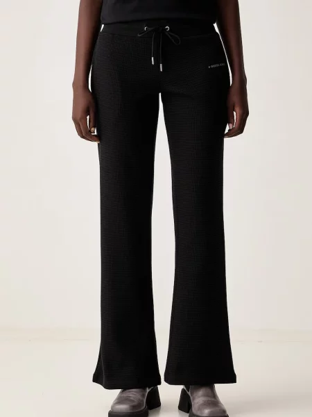 Guess Jeans pantaloni de trening pentru femei cu negru