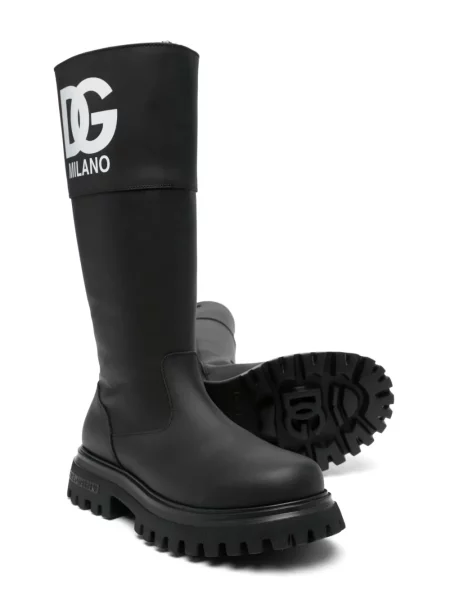 Botki dziecięce Dolce And Gabbana czarne