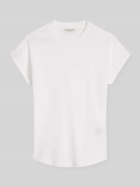 Męski t-shirt o kroju regular fit z czystej bawełny Marc O'polo biała
