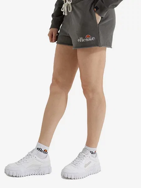 Къс панталон Ellesse Colieur с апликация със стандартна талия сиво