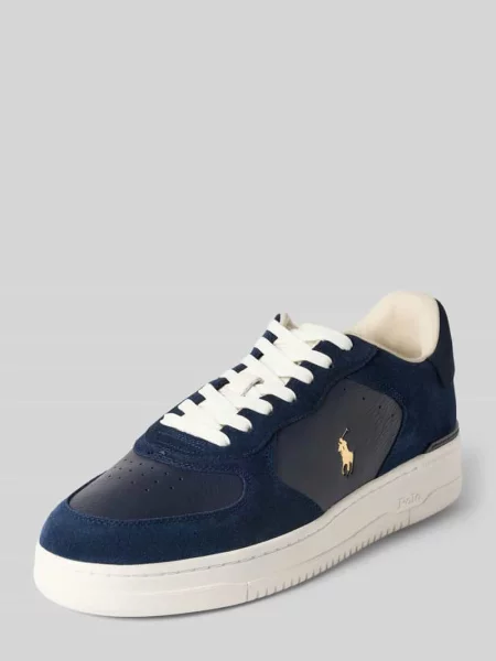 Ralph Lauren Obuwie Mężczyzna Niebieski 40 EU Skóra Sneakersy granatowe