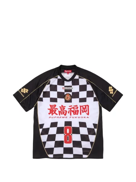 Fotbal hanorac Supreme din jerseu negru