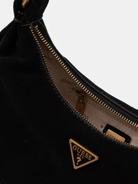 Замшевая сумка Guess черная