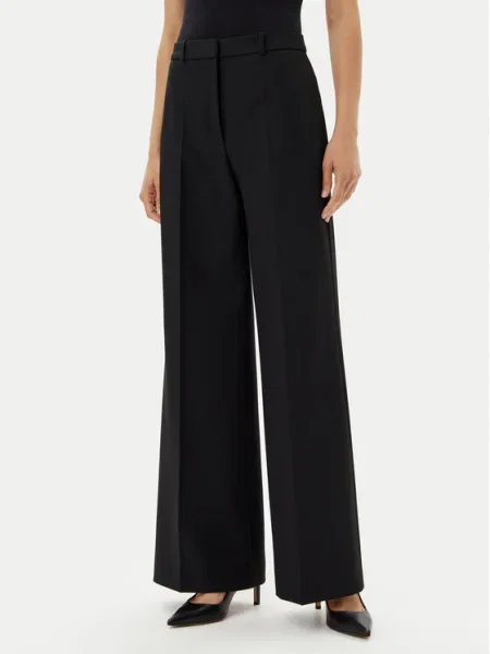 HUGO Pantaloni palazzo Hasmina Wide Leg negru