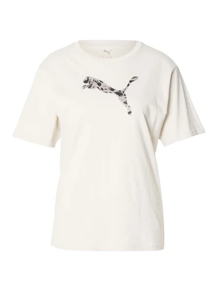 PUMA Tricou funcțional ESS gri / negru / lână alb