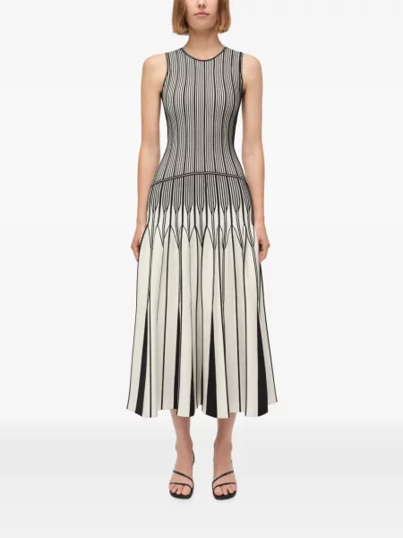 Rochie midi Simkhai tricotate alb