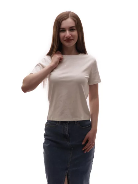 Футболка STREAM віскоза/поліестер білий