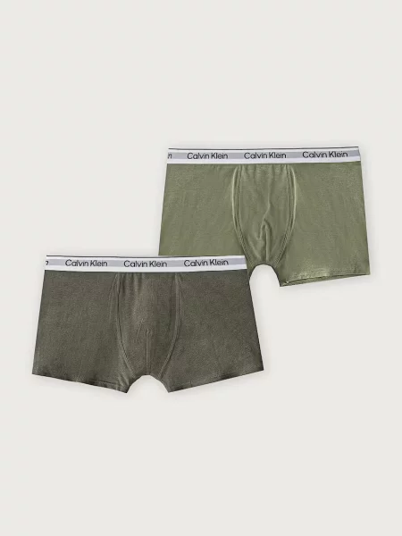 Calvin Klein Underwear priliehavé boxerky detské s elastanom zelená