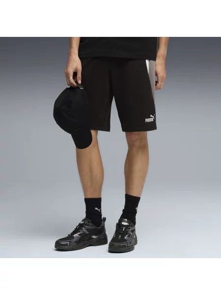 PUMA szorty Essentials z blokami kolorów Odzież S czarny