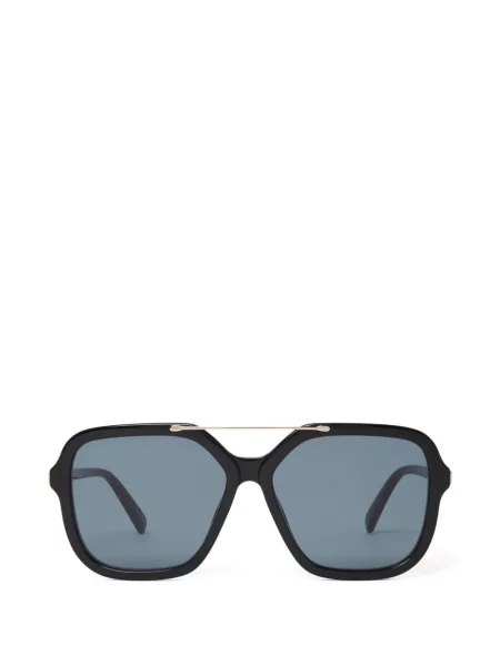 Ochelari de soare Stella Mccartney Eyewear cu imprimeu geometric negru
