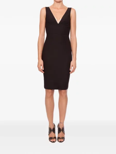 Rochie mini Dsquared2 cu decolteu în V negru