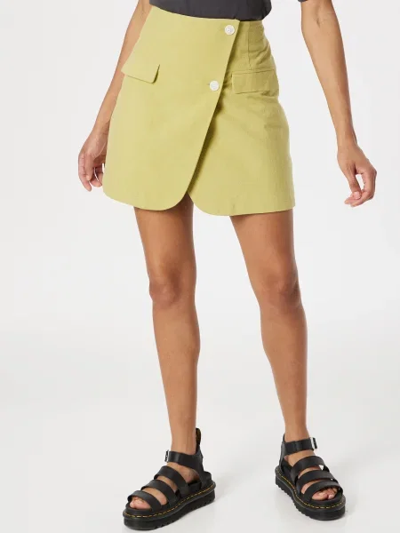Nasty Gal Fustă deschis verde
