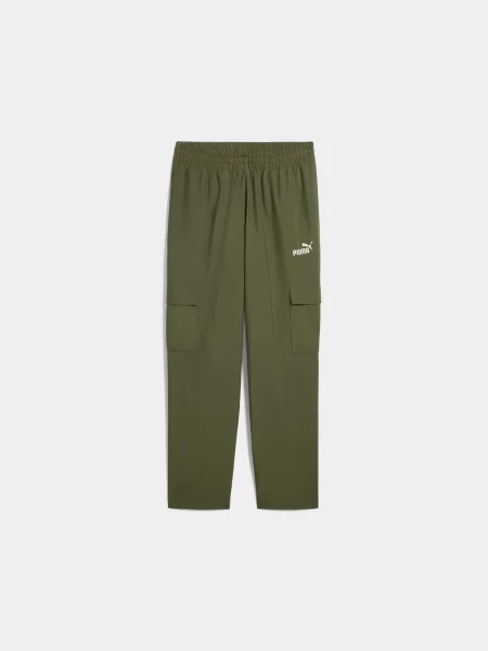 Спортивні штани PUMA Ess Woven Cargo Pants комбінований верх зелений