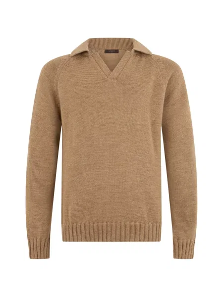 Gulerat pulover Slowear maro