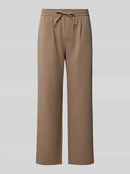 Szeroka spodnie z zakładkami w pasie model WILL' Only & Sons beżowe