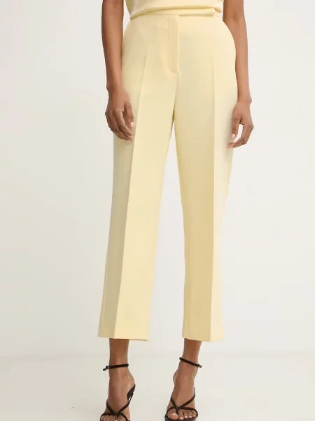 Morgan Pantaloni din galben