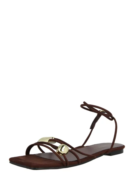 GLAMOROUS Sandale cu baretă maro