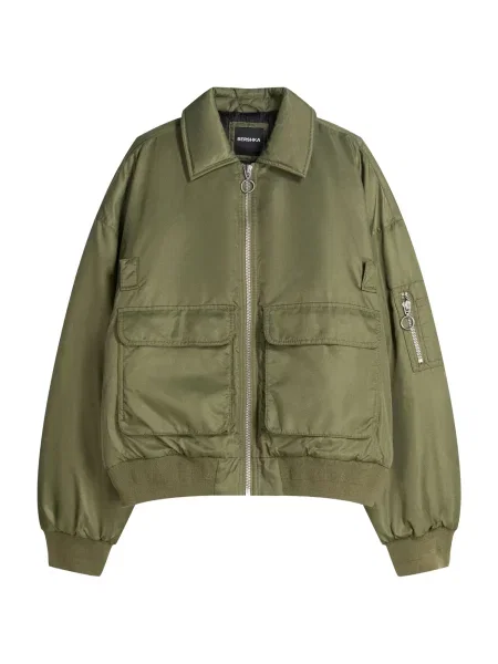 Bershka Prehodna jakna kaki