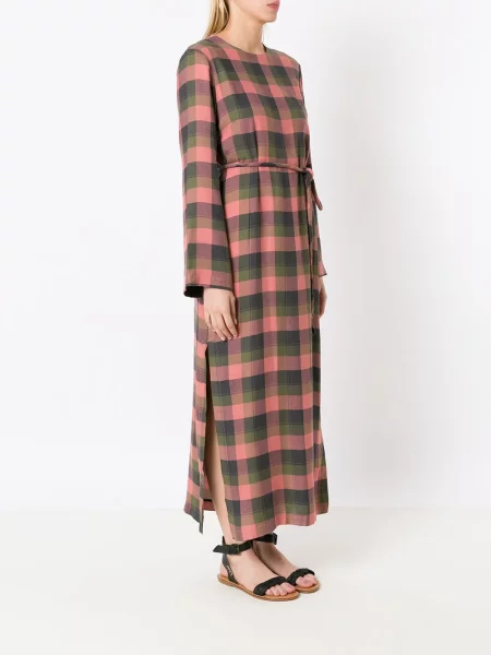 Sukienka koszulowa Olympiah w kratkę garniturowa