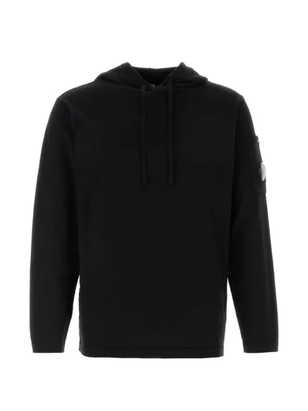 Hanorac cu glugă C.p. Company tricotate cu glugă negru