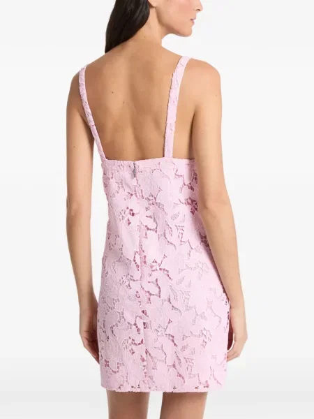 Rochie Michael Kors cu model floral din dantelă roz