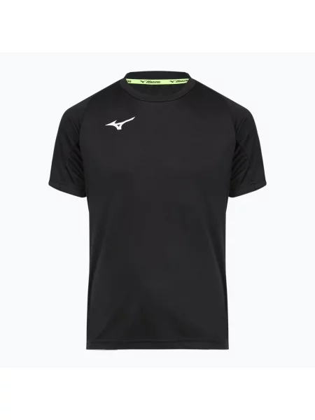 Gyerek edző póló Mizuno Core SS black/black. Méret: fekete