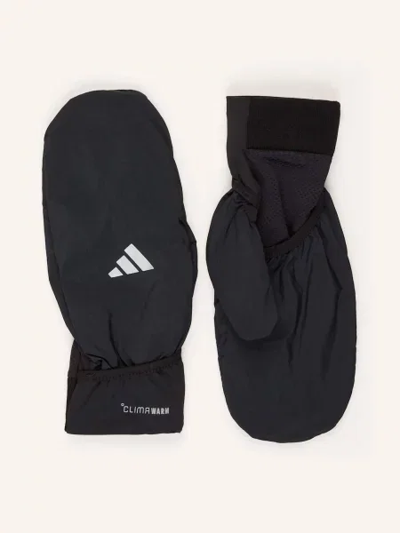 Adidas Rękawiczki Sportowe Running Climawarm Umożliwiające Obsługę Ekranów Dotykowych schwarz czarne