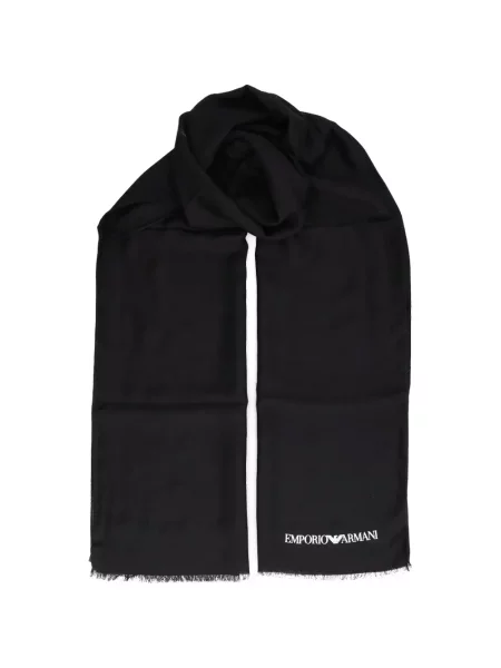 Fular Emporio Armani cu imagine albastru