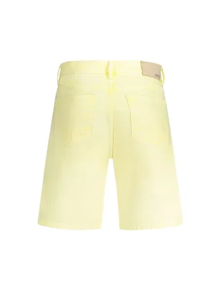 Krótkie jeansy Hugo Boss żółte
