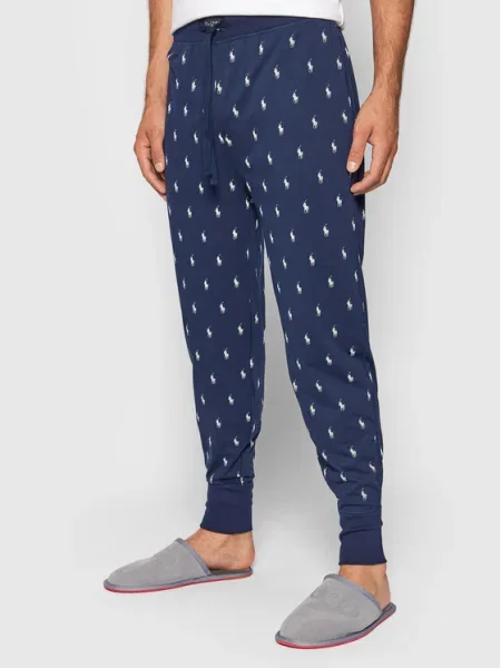 Polo Ralph Lauren Pyžamové nohavice námornícka modrá biela
