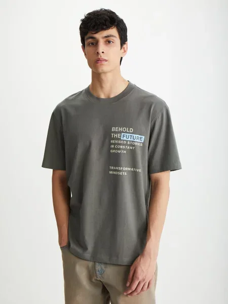 Grimelange Majica svetlo modra svetlo siva