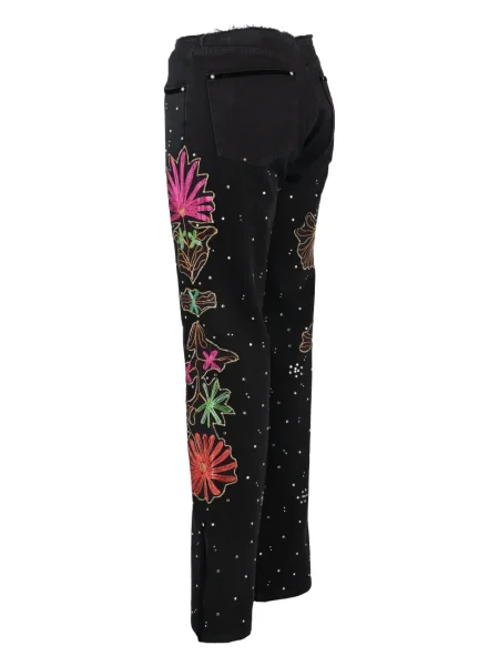 Blugi Voyage Et Cie cu broderie negru