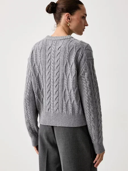 Tommy Hilfiger sweter z wełną szary
