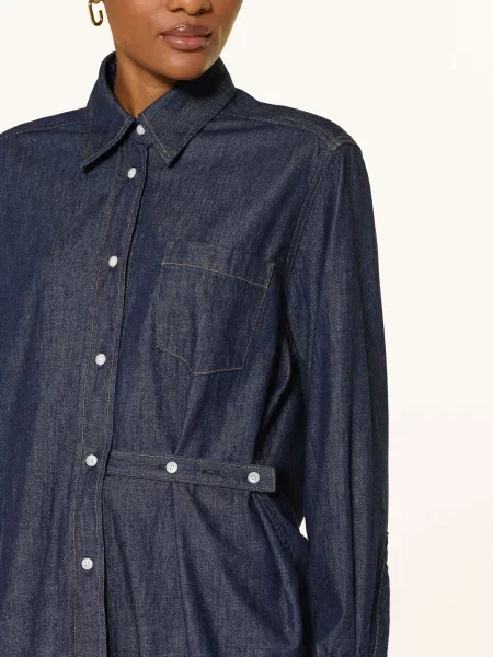 Agolde Bluzka Jeansowa Kaelin blau granatowa
