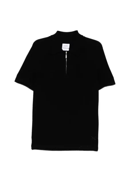 Tricou polo Barrie din cașmir negru