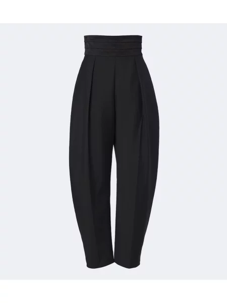 Pantaloni Róhe de lână negru