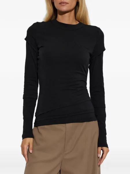 Lung tricou Alexander Wang negru