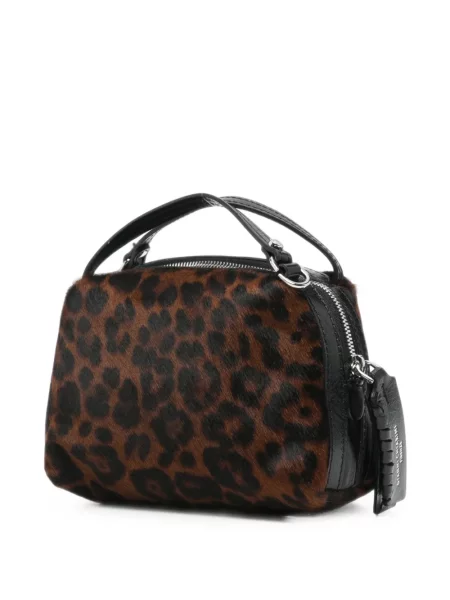 Geantă shopper Gianni Chiarini cu imagine cu model leopard maro