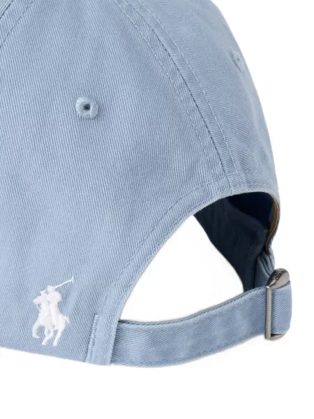 Tricou polo Polo Ralph Lauren cu glugă cu blană cu broderie roșu