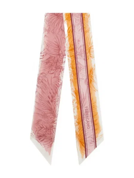 Sutien Ferragamo de mătase cu imagine portocaliu